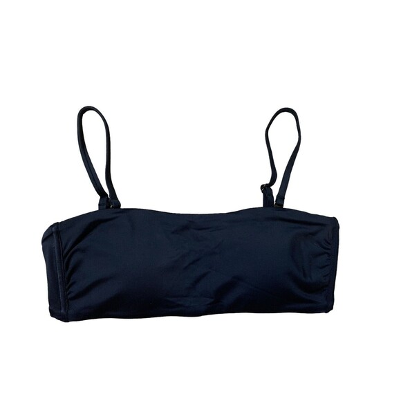 New! Andie Swim Size Med Women's Black The Bora Bora Bikini Top Removable Straps - Picture 8 of 13